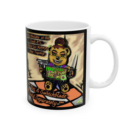 Funny Uzi Coffee Mug Unique Espresso Cup for Gun Lovers Gift for Him Humor Mug, Birthday Present Collectors Item