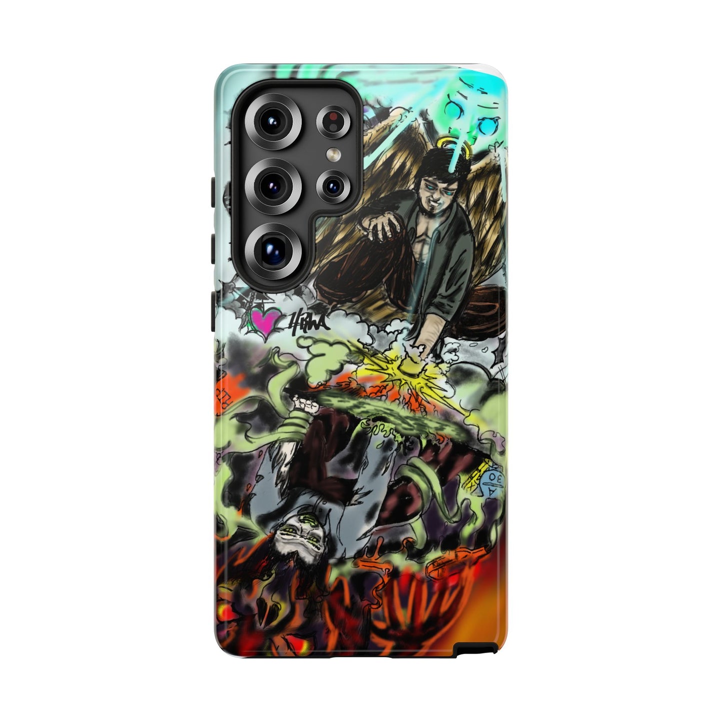Tough Cases Phone Case, Edgy Art Phone Cover, Unique Gift for Him, Phone Accessories, Halloween Decor