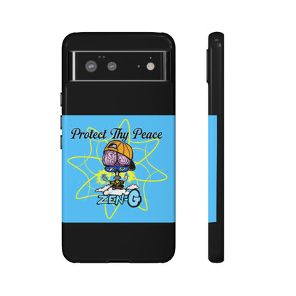 Protect Thy Peace Phone Case, Zen G Tough Case for Stress Relief, Unique Phone Accessory, Holiday Gift, Vibrant Design