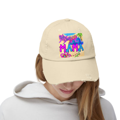 Tropical Mama Distressed Cap - Perfect for Beach Days & Gifts