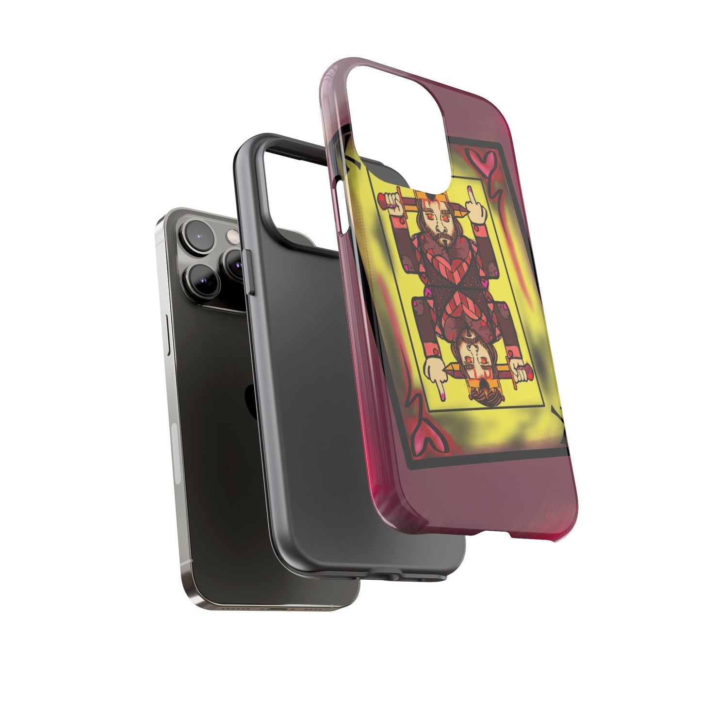 Playing Card Phone Case - Tough Cases with King Design