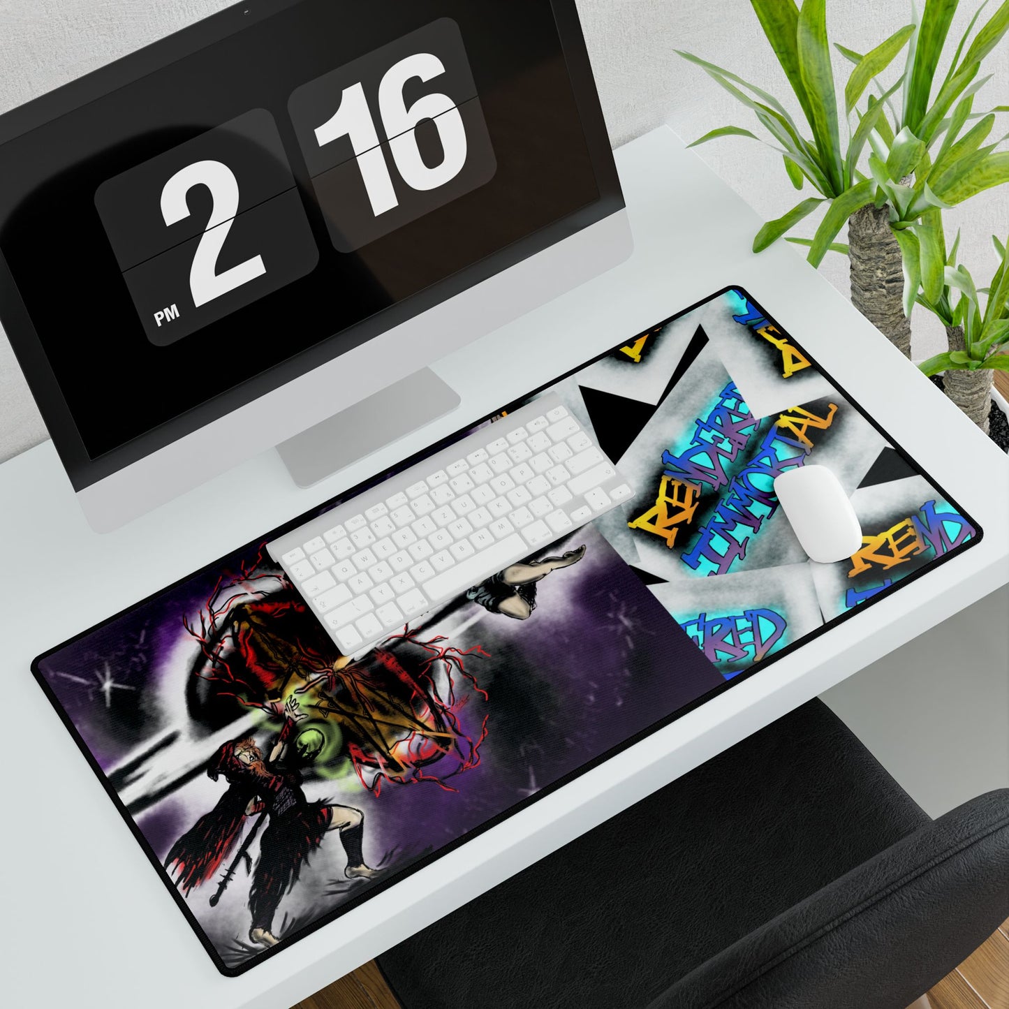 Gothic Desk Mats for Unique Workspaces, Art By HRW, Office Decor, Gamer Mousepad, Creative Gifts, Home Office Essentials