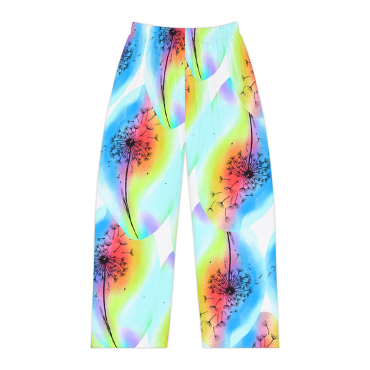 Vibrant Floral Women's Pajama Pants, Colorful Loungewear, Relaxation Pants, Cozy Sleepwear, Gift for Her, Festival Pajamas