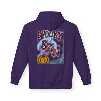 Halloween Hoodie, Unisex Midweight Fleece for Fall, Spooky SZN Apparel, Perfect for Ghost Hunting, Trick or Treating