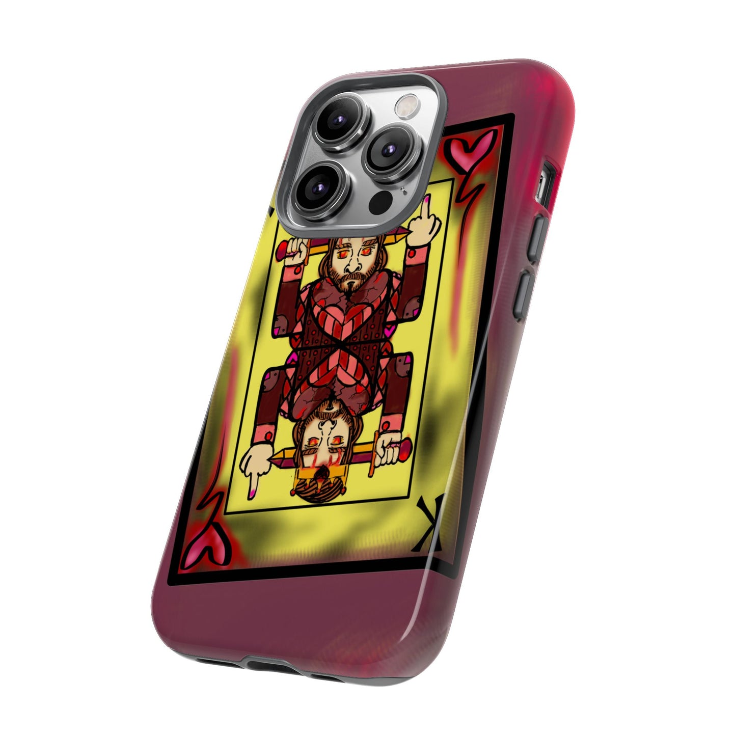 Playing Card Phone Case - Tough Cases with King Design