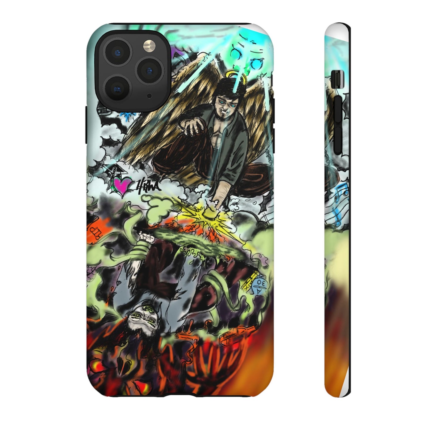 Tough Cases Phone Case, Edgy Art Phone Cover, Unique Gift for Him, Phone Accessories, Halloween Decor