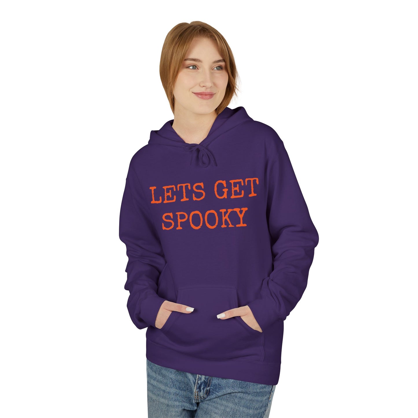 Halloween Hoodie, Unisex Midweight Fleece for Fall, Spooky SZN Apparel, Perfect for Ghost Hunting, Trick or Treating