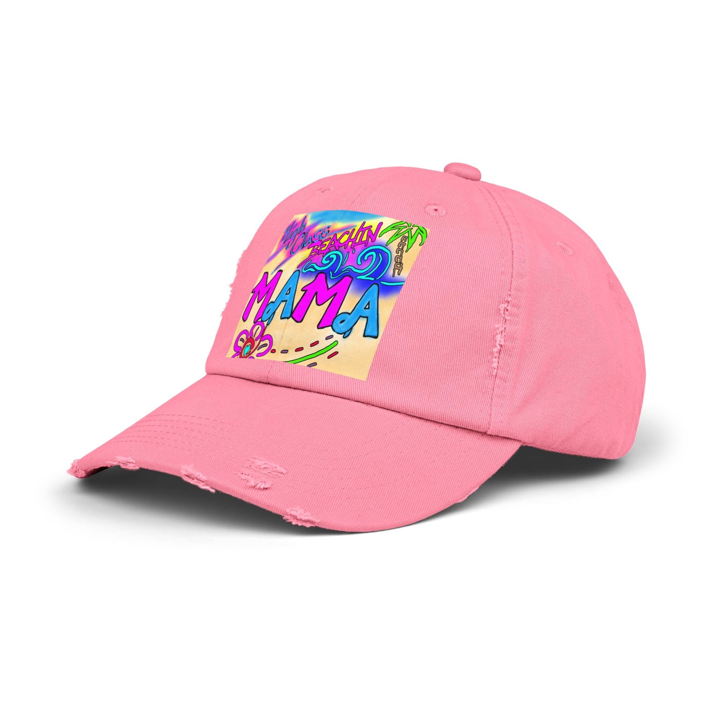 Tropical Mama Distressed Cap - Perfect for Beach Days & Gifts