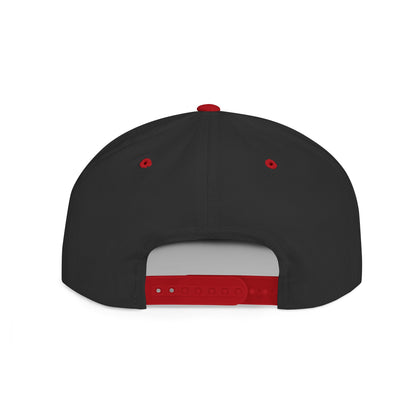 Unique Flat Bill Snapback Hat, Trendy Cap for Streetwear, Graphic Design Hat, Gift for Him, Cool Fashion Accessory