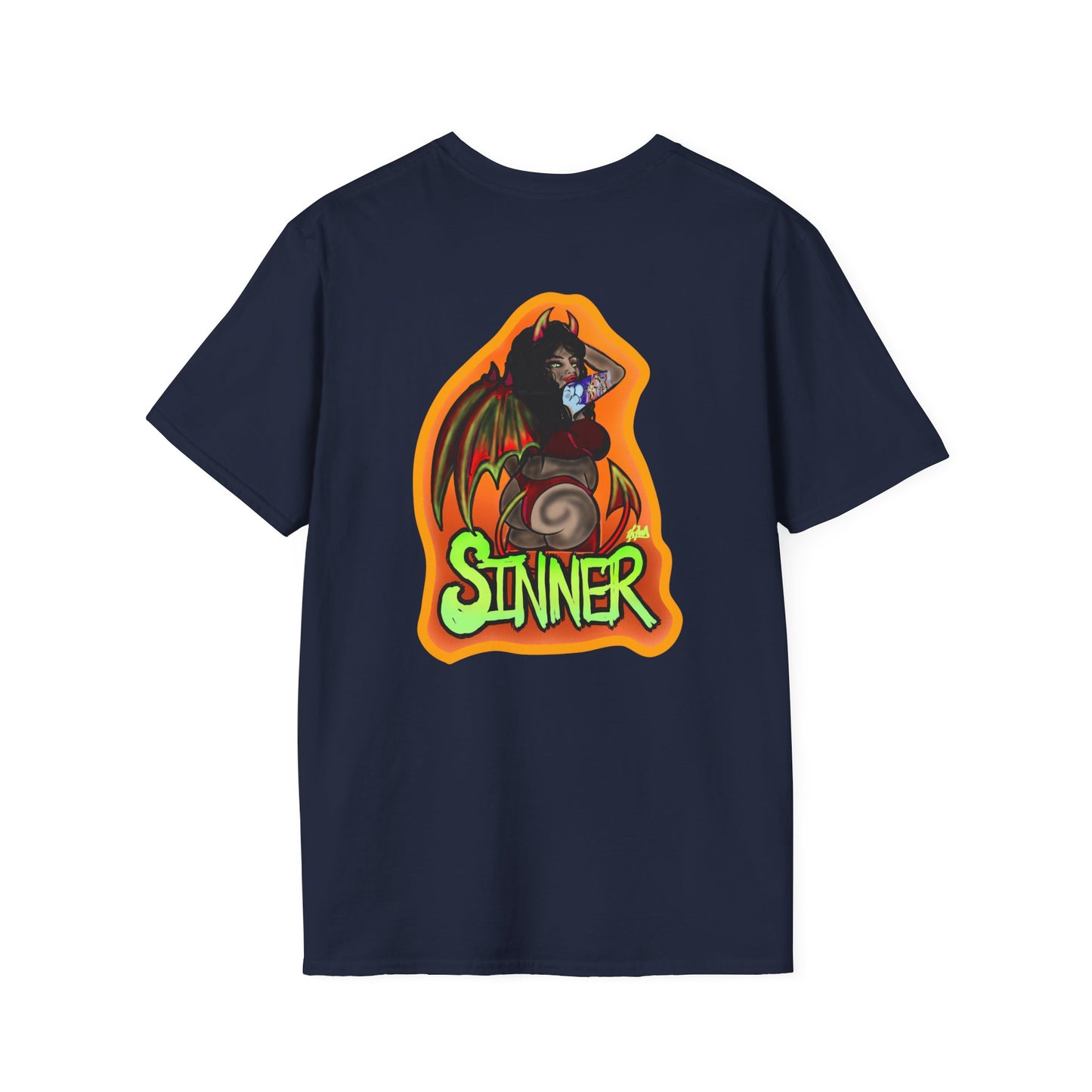 Saint and Sinner Graphic T-Shirt, Unisex Tee for Halloween, Gift for Friends, Statement Shirt, Casual Wear, Gothic Aesthetic