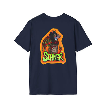 Saint and Sinner Graphic T-Shirt, Unisex Tee for Halloween, Gift for Friends, Statement Shirt, Casual Wear, Gothic Aesthetic