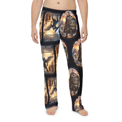 Epic #1 Dad All-Over Print Men's Pajama Pants — Norse Warrior Sleep Lounge Pants