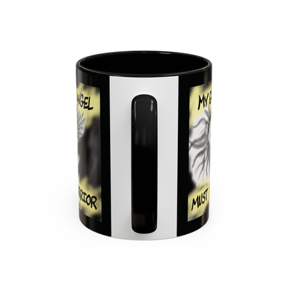 Guardian Angel Warrior Coffee Mug, Spiritual Gift, Protector Mug, Angel Decor, Cosy Homeware, Inspirational Quote