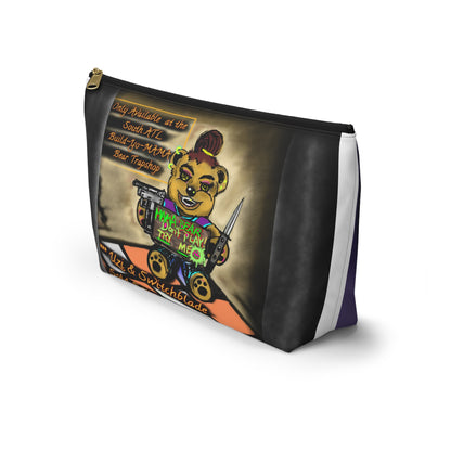 Mama Bear Accessory Pouch – Versatile Cosmetic Bag with Art Design