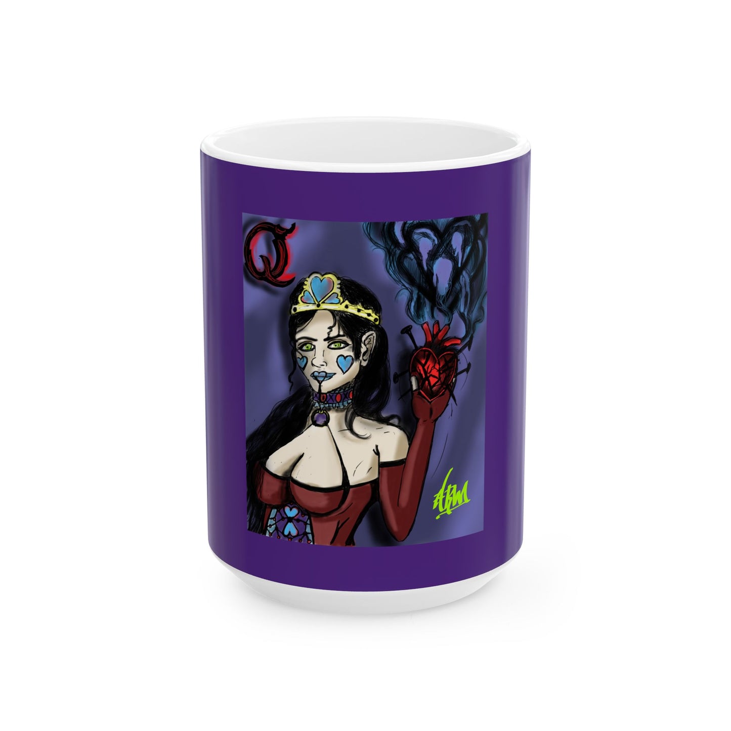 Gothic Art Ceramic Mug - Unique Gift for Coffee Lovers, Dark Aesthetic, Halloween Decor, Quirky, Collector's Item, 11oz 15oz