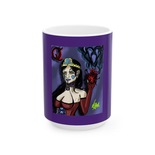 Gothic Art Ceramic Mug - Unique Gift for Coffee Lovers, Dark Aesthetic, Halloween Decor, Quirky, Collector's Item, 11oz 15oz