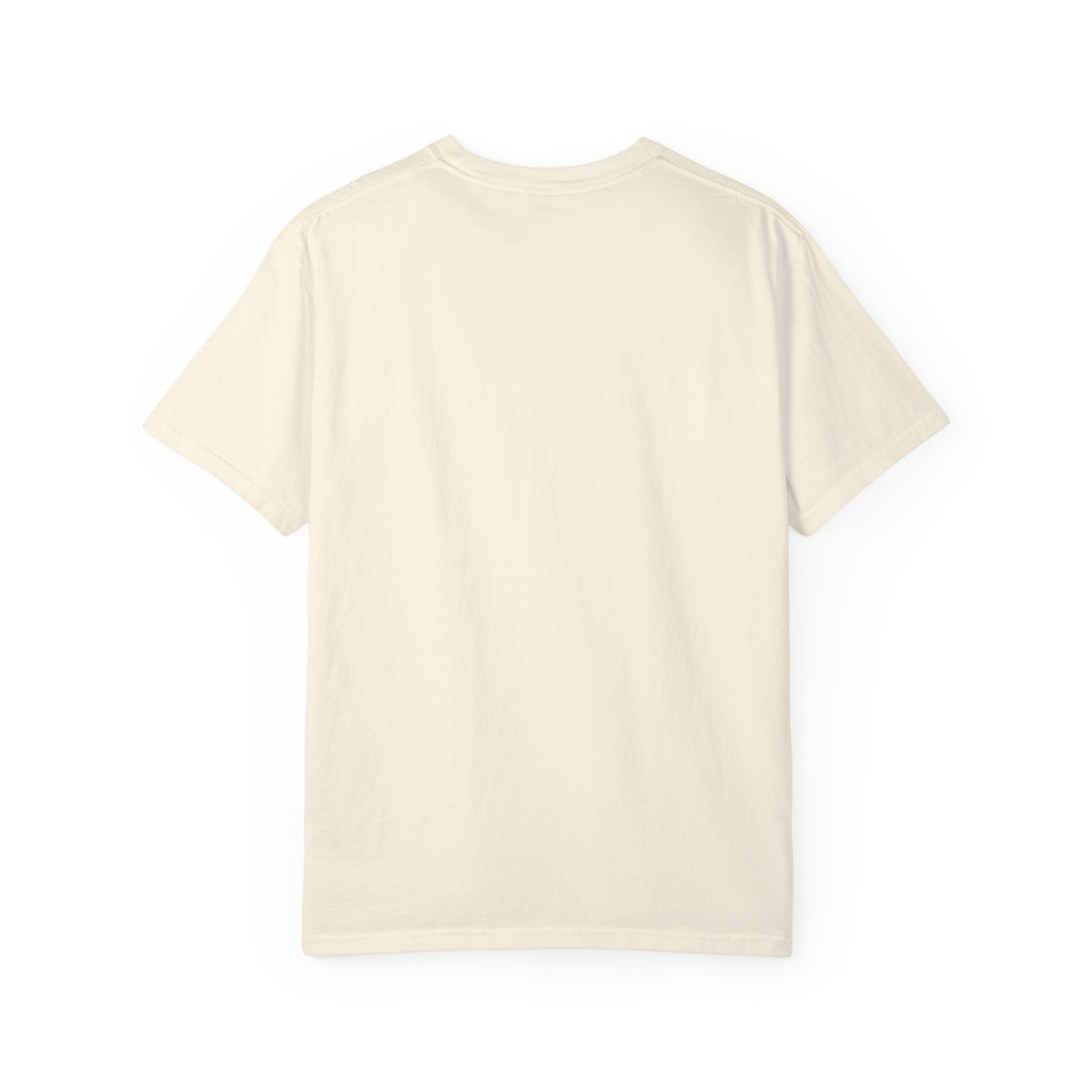 Dreaming of Chaos heavyweight tee — ivory, back view