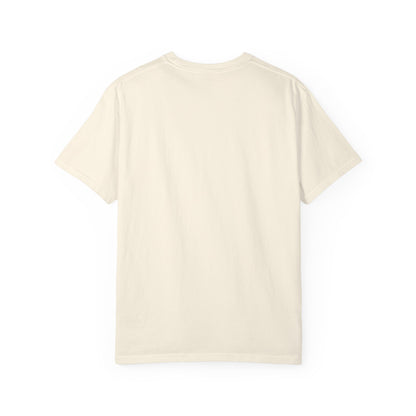 Dreaming of Chaos heavyweight tee — ivory, back view