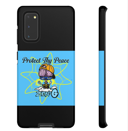 Protect Thy Peace Phone Case, Zen G Tough Case for Stress Relief, Unique Phone Accessory, Holiday Gift, Vibrant Design